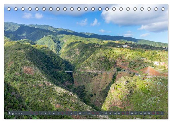 Produktbild: La Palma - Gr&uuml;ne Trauminsel im Atlantik (Tischkalender 2026 DIN A5 quer), CALVENDO Monatskalender