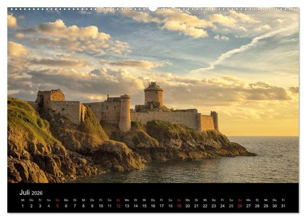 Produktbild: Bretagne entlang der K&uuml;ste (hochwertiger Premium Wandkalender 2026 DIN A2 quer), Kunstdruck in Hochglanz