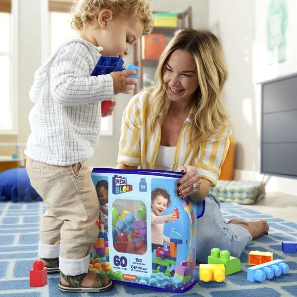 Produktbild: Mega Bloks Bausteinebeutel bunt (60 Teile)
