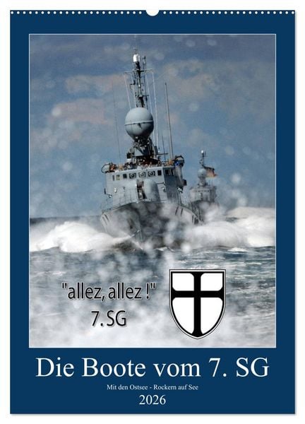 Produktbild: Die Boote vom 7. SG (Wandkalender 2026 DIN A2 hoch), CALVENDO Monatskalender