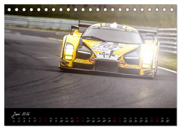Produktbild: Emotions on Track - Langstreckenmeisterschaft am N&uuml;rburgring - GT3 (Tischkalender 2026 DIN A5 quer), CALVENDO Monatskalender