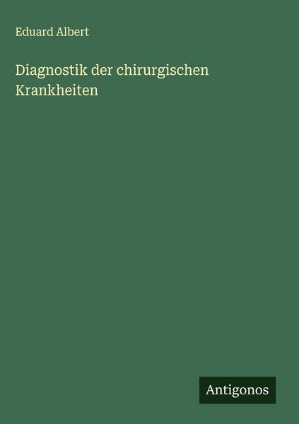 Produktbild: Diagnostik der chirurgischen Krankheiten