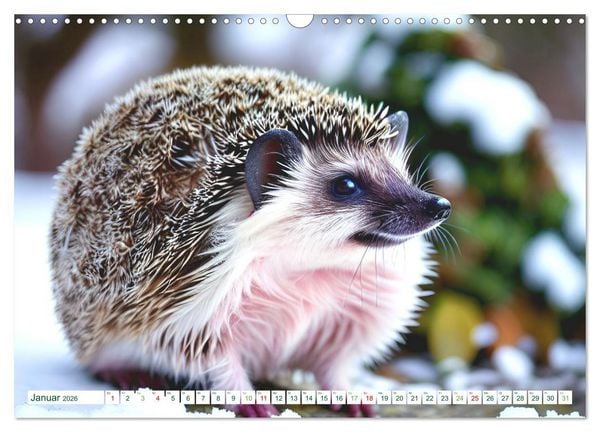 Produktbild: Niedliche Igel (Wandkalender 2026 DIN A3 quer), CALVENDO Monatskalender