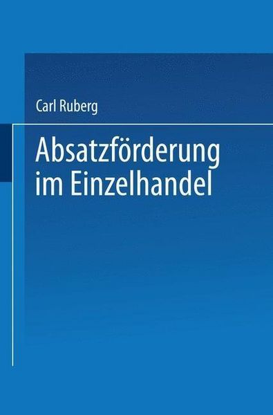 Produktbild: Absatzf&ouml;rderung im Einzelhandel