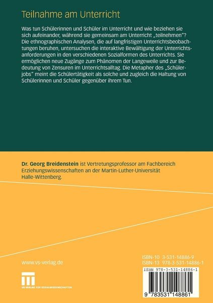 Produktbild: Teilnahme am Unterricht