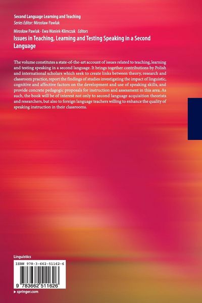 Produktbild: Issues in Teaching, Learning and Testing Speaking in a Second Language