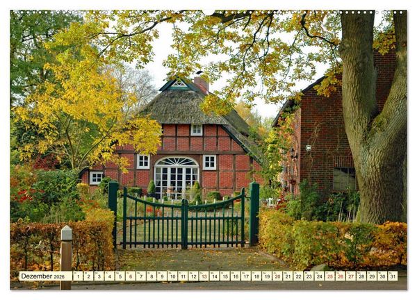 Produktbild: Bilderbuchdorf Wiefelstede (hochwertiger Premium Wandkalender 2026 DIN A2 quer), Kunstdruck in Hochglanz