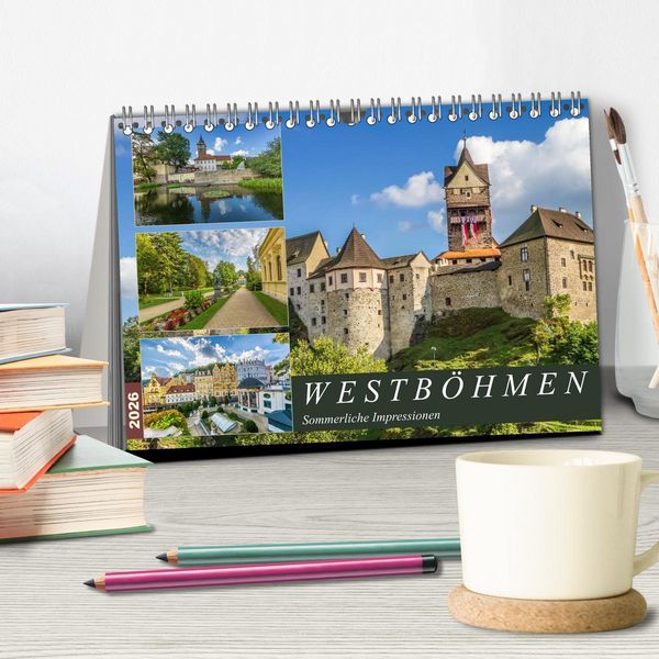Produktbild: WESTB&Ouml;HMEN Sommerliche Impressionen (Tischkalender 2026 DIN A5 quer), CALVENDO Monatskalender