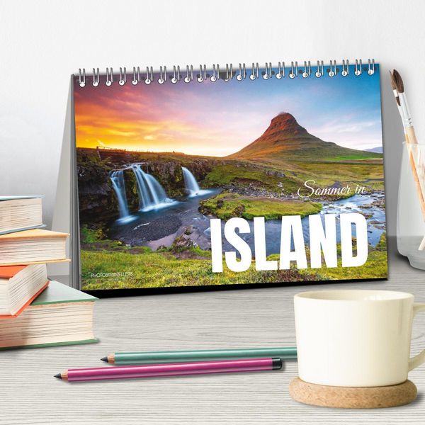 Produktbild: Sommer in Island (Tischkalender 2026 DIN A5 quer), CALVENDO Monatskalender