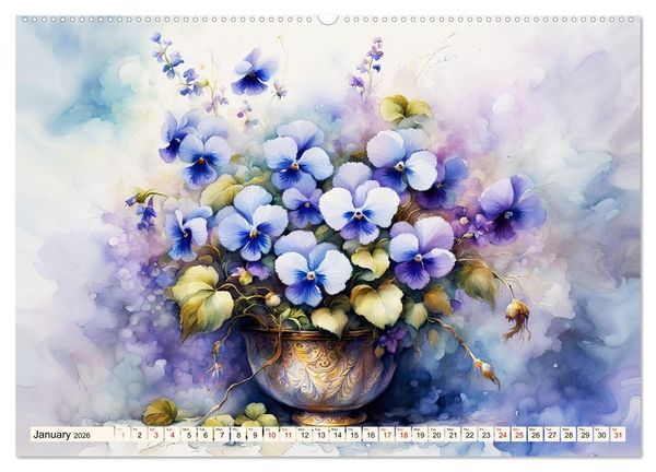 Produktbild: Blossom joy (Wall Calendar 2026 DIN A2 landscape), CALVENDO 12 Month Wall Calendar