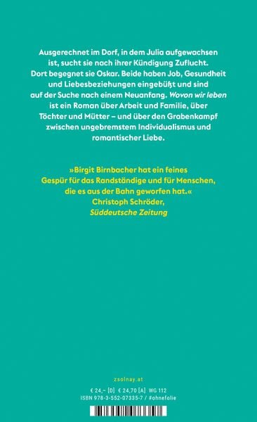 Produktbild: Wovon wir leben