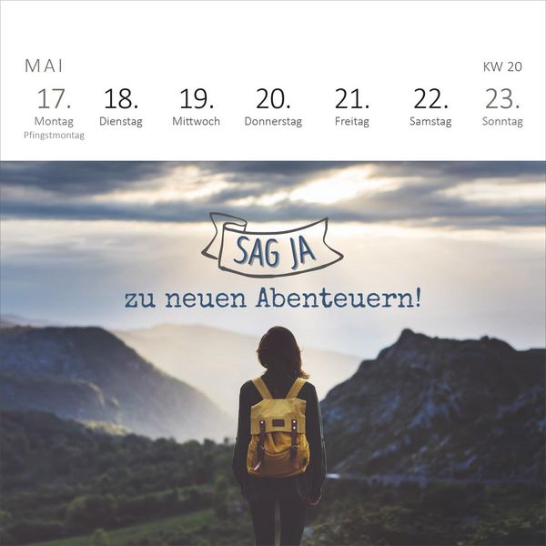 Produktbild: Mini-Wochenkalender Sei frech, wild und wunderbar! 2027