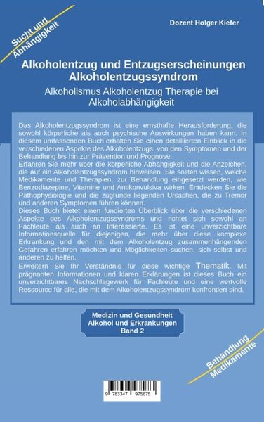 Produktbild: Alkoholentzug und Entzugserscheinungen Alkoholentzugssyndrom