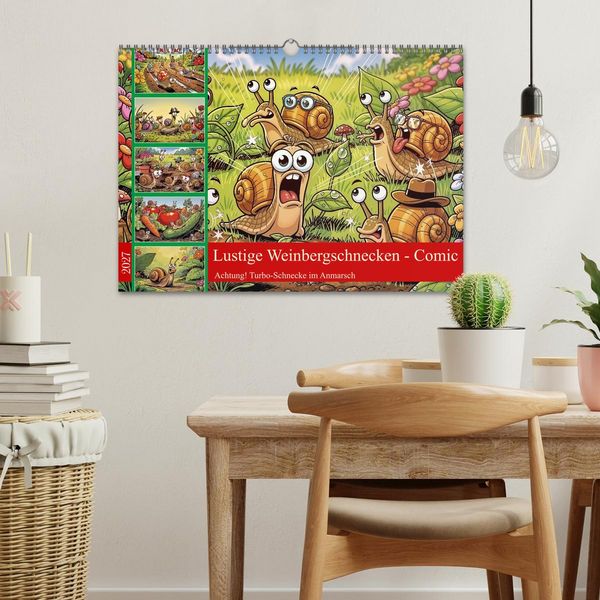 Produktbild: Lustige Weinbergschnecken - Comic (Wandkalender 2027 DIN A3 quer), CALVENDO Monatskalender