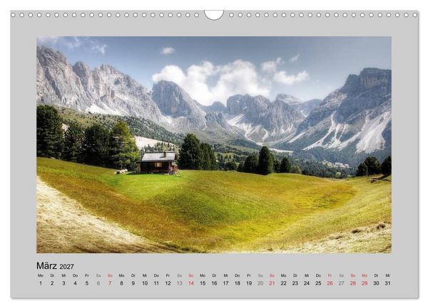Produktbild: Idyllische H&uuml;tten und Hochalmen (Wandkalender 2027 DIN A3 quer), CALVENDO Monatskalender