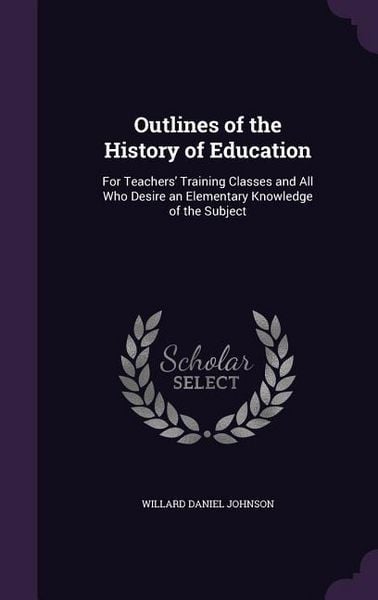 Produktbild: Outlines of the History of Education