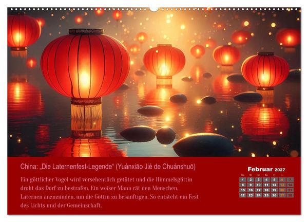 Produktbild: 12 M&auml;rchen unserer Welt (hochwertiger Premium Wandkalender 2027 DIN A2 quer), Kunstdruck in Hochglanz