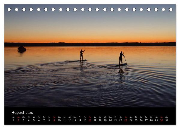 Produktbild: Starnberger See - Silent Moments (Tischkalender 2026 DIN A5 quer), CALVENDO Monatskalender