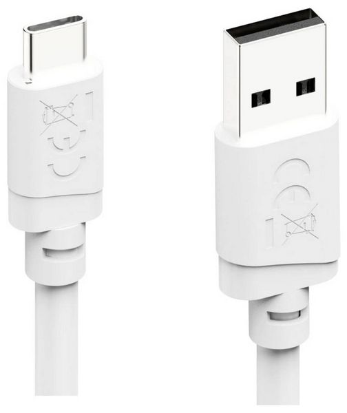 Produktbild: Hama USB-Ladekabel USB 2.0 USB-A Stecker, USB-C&reg; Stecker 2m Wei&szlig; 00201813