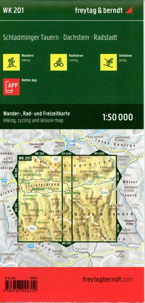 Produktbild: Freytag & berndt Wanderkarte WK 201 Schladminger Tauern, Dachstein - Radstadt 1:50.000