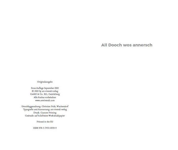 Produktbild: All Dooch wos annersch