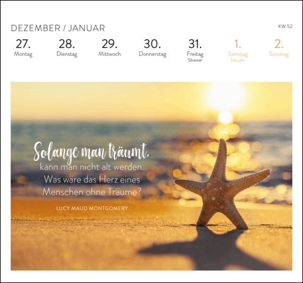 Produktbild: Postkartenkalender 2027: Tr&auml;ume vom Meer