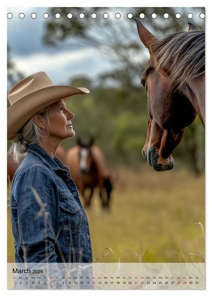 Produktbild: Saddle and Soul (Desk Calendar 2026 DIN A5 portrait), CALVENDO 12 Month DeskCalendar