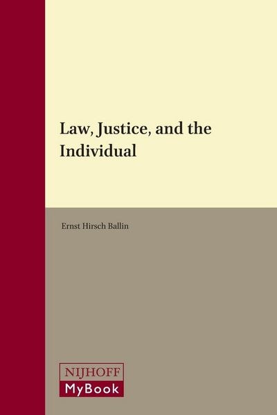 Produktbild: Law, Justice, and the Individual