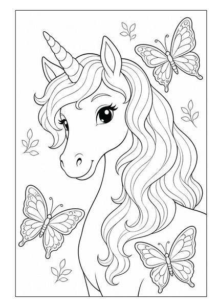 Produktbild: Einhorn Malbuch f&uuml;r M&auml;dchen von 6&ndash;8 Jahren mit 50 zauberhaften Ausmalbildern