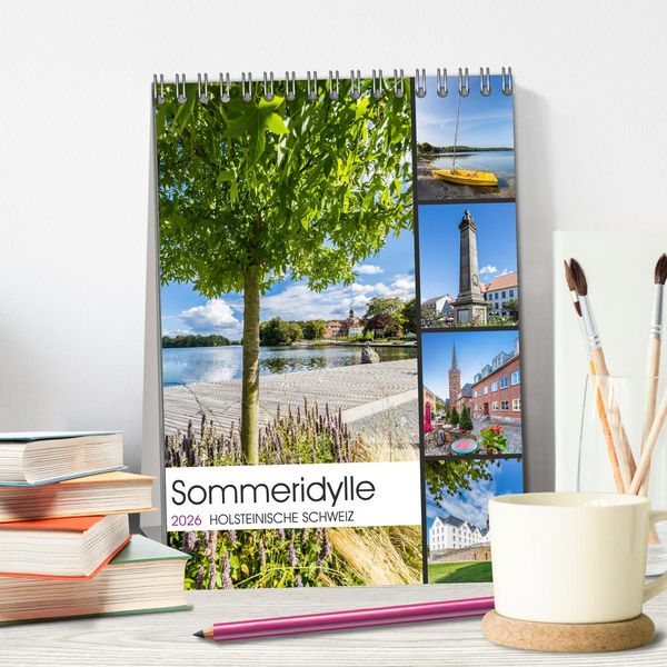 Produktbild: HOLSTEINISCHE SCHWEIZ Sommeridylle (Tischkalender 2026 DIN A5 hoch), CALVENDO Monatskalender