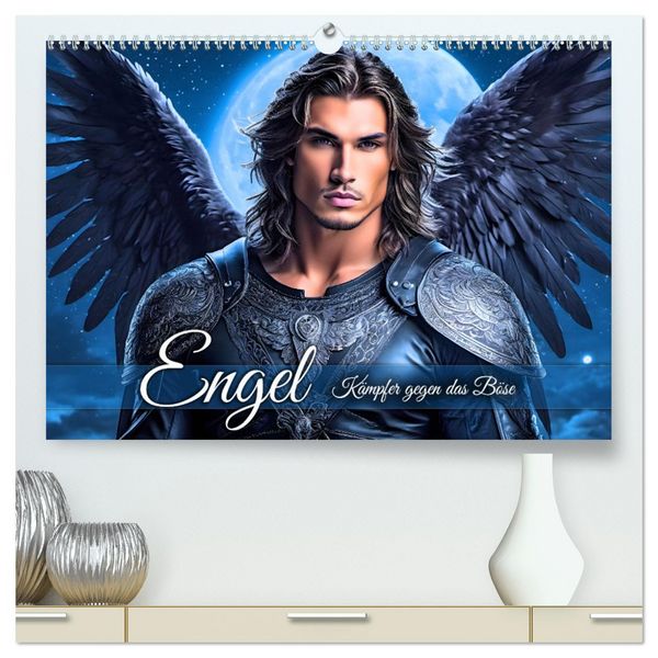 Produktbild: Engel - K&auml;mpfer gegen das B&ouml;se (hochwertiger Premium Wandkalender 2026 DIN A2 quer), Kunstdruck in Hochglanz