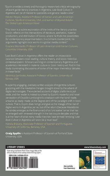 Produktbild: Late Book Culture in Argentina