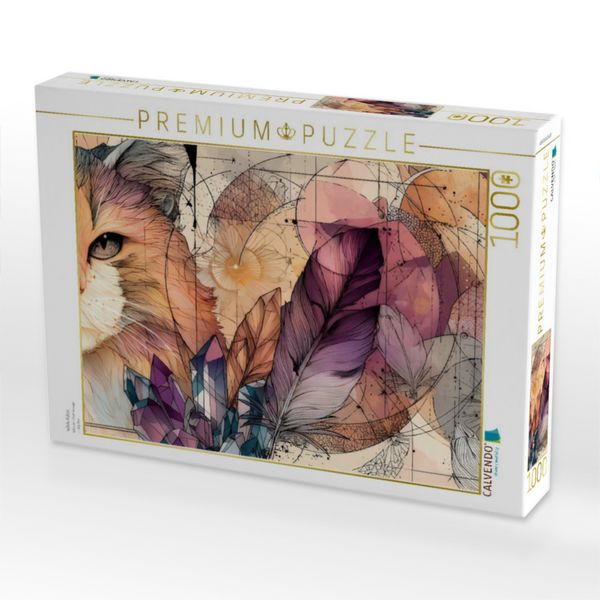 Produktbild: CALVENDO Puzzle Wilde Katze | 1000 Teile Lege-Gr&ouml;&szlig;e 64x48cm Foto-Puzzle f&uuml;r gl&uuml;ckliche Stunden