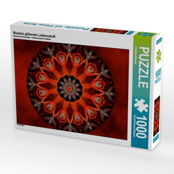Produktbild: CALVENDO Puzzle Mandala gl&uuml;hende Leidenschaft | 1000 Teile Lege-Gr&ouml;&szlig;e 64x48cm Foto-Puzzle f&uuml;r gl&uuml;ckliche Stunden