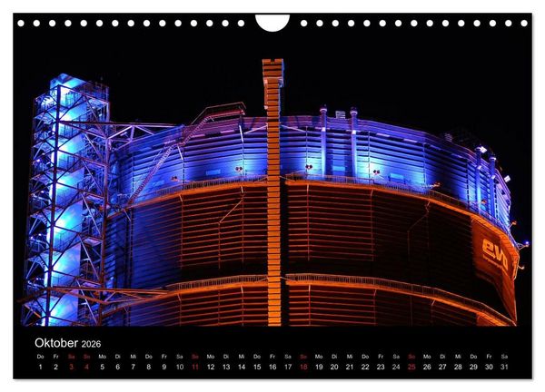 Produktbild: Gute Nacht - Ruhrgebiet! (Wandkalender 2026 DIN A4 quer), CALVENDO Monatskalender