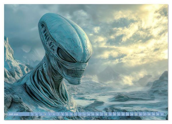 Produktbild: Science Fiction - Fremdartige V&ouml;lker und deren Spuren (hochwertiger Premium Wandkalender 2026 DIN A2 quer), Kunstdruck in Hochglanz