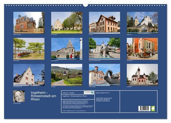 Produktbild: Ingelheim - Rotweinstadt am Rhein (Wandkalender 2026 DIN A2 quer), CALVENDO Monatskalender