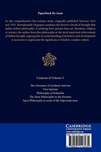 Produktbild: A History of Indian Philosophy