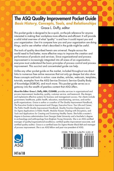 Produktbild: The ASQ Quality Improvement Pocket Guide