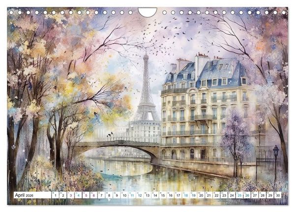Produktbild: Eiffelturm: Kreativ anders (Wandkalender 2026 DIN A4 quer), CALVENDO Monatskalender
