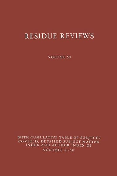Produktbild: Residue Reviews