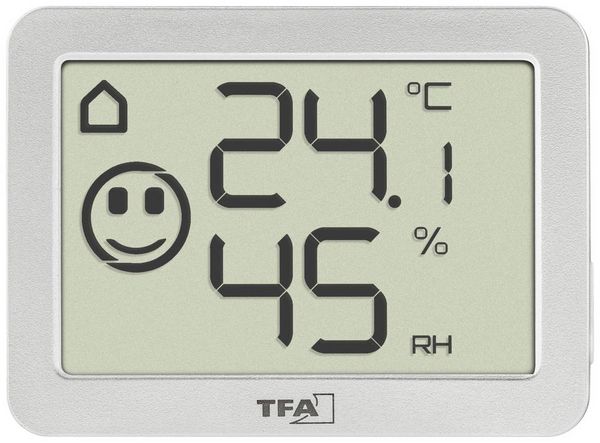 Produktbild: TFA Dostmann Thermo-/Hygrometer Wei&szlig; 30.5055.02