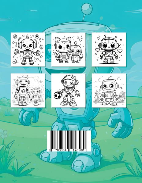 Produktbild: Malbuch Roboter
