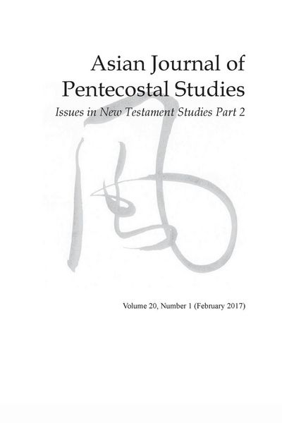 Produktbild: Asian Journal of Pentecostal Studies, Volume 20, Number 1