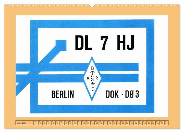 Produktbild: Amateurfunk in West-Berlin (Wandkalender 2026 DIN A2 quer), CALVENDO Monatskalender