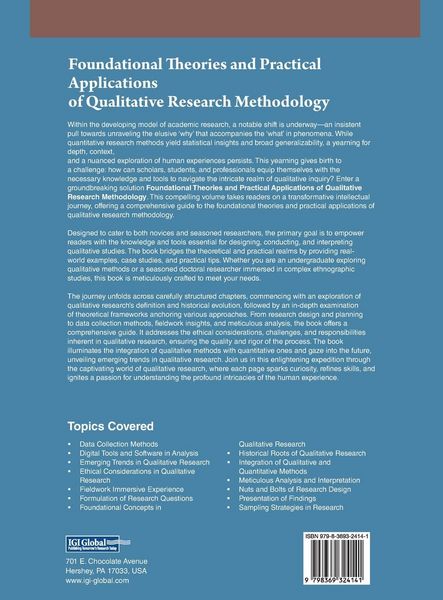 Produktbild: Foundational Theories and Practical Applications of Qualitative Research Methodology