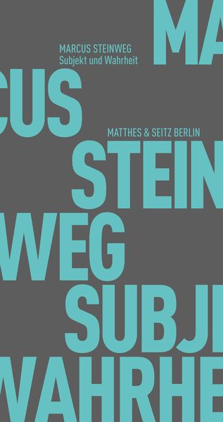 Produktbild: Subjekt und Wahrheit