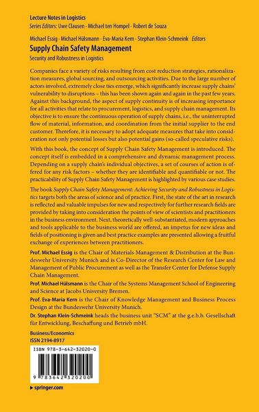 Produktbild: Supply Chain Safety Management