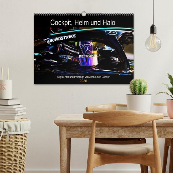 Produktbild: Cockpit, Helm und Halo (Wandkalender 2026 DIN A3 quer), CALVENDO Monatskalender