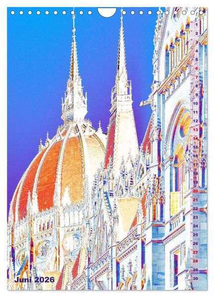 Produktbild: Budapest - K&uuml;nstlerische Fotografie (Wandkalender 2026 DIN A4 hoch), CALVENDO Monatskalender